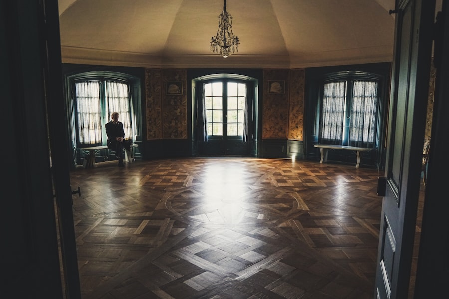 Cleaned floor