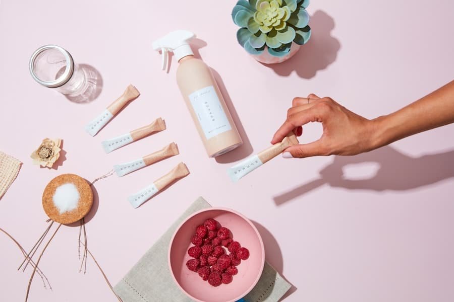 Photo Eco-friendly cleaning products