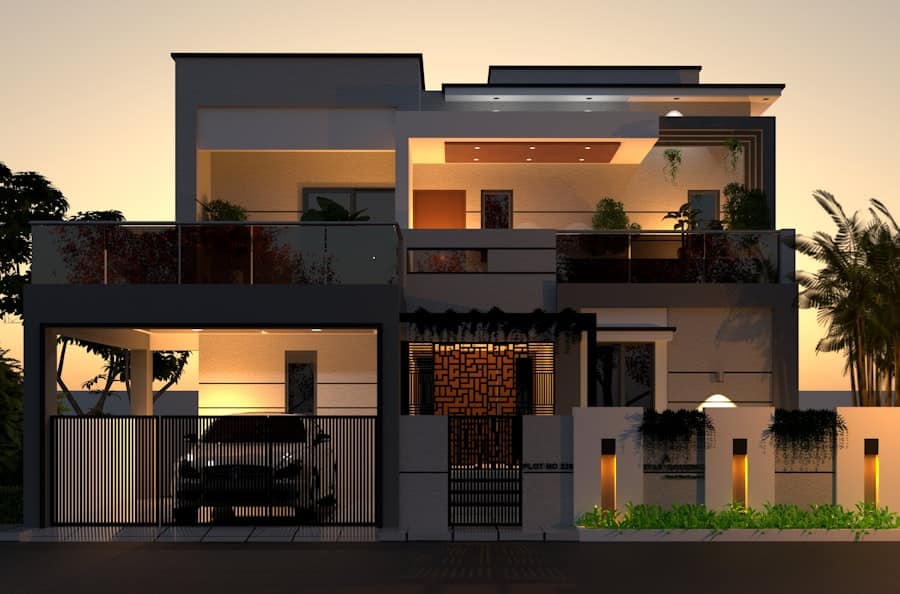 Photo luxury home construction